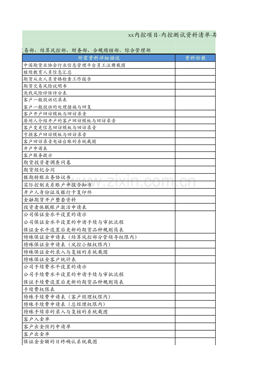 内控测试资料清单-期货经纪业务.xlsx_第3页