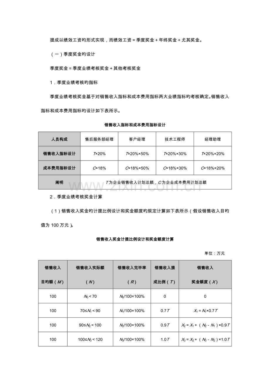 软件售后服务人员提成方案附表.docx_第3页