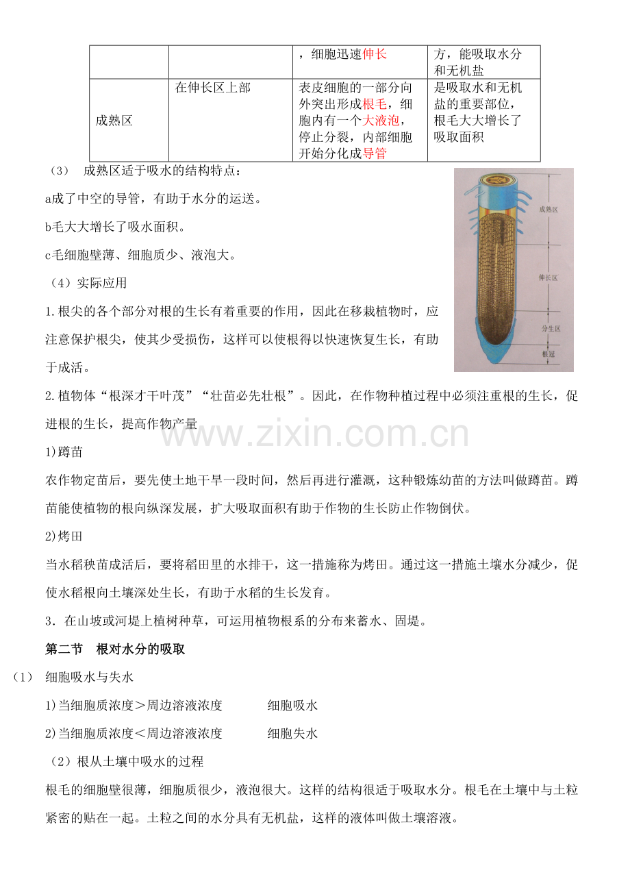 2023年八年级上册生物知识点汇总冀少版.doc_第3页