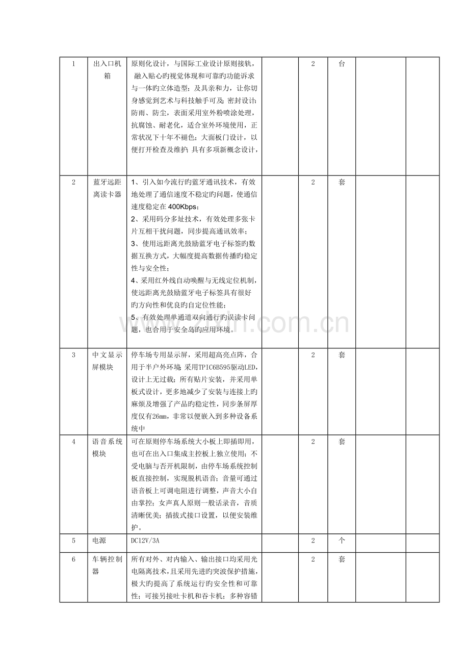 车辆出入管理系统配置技术方案.doc_第3页