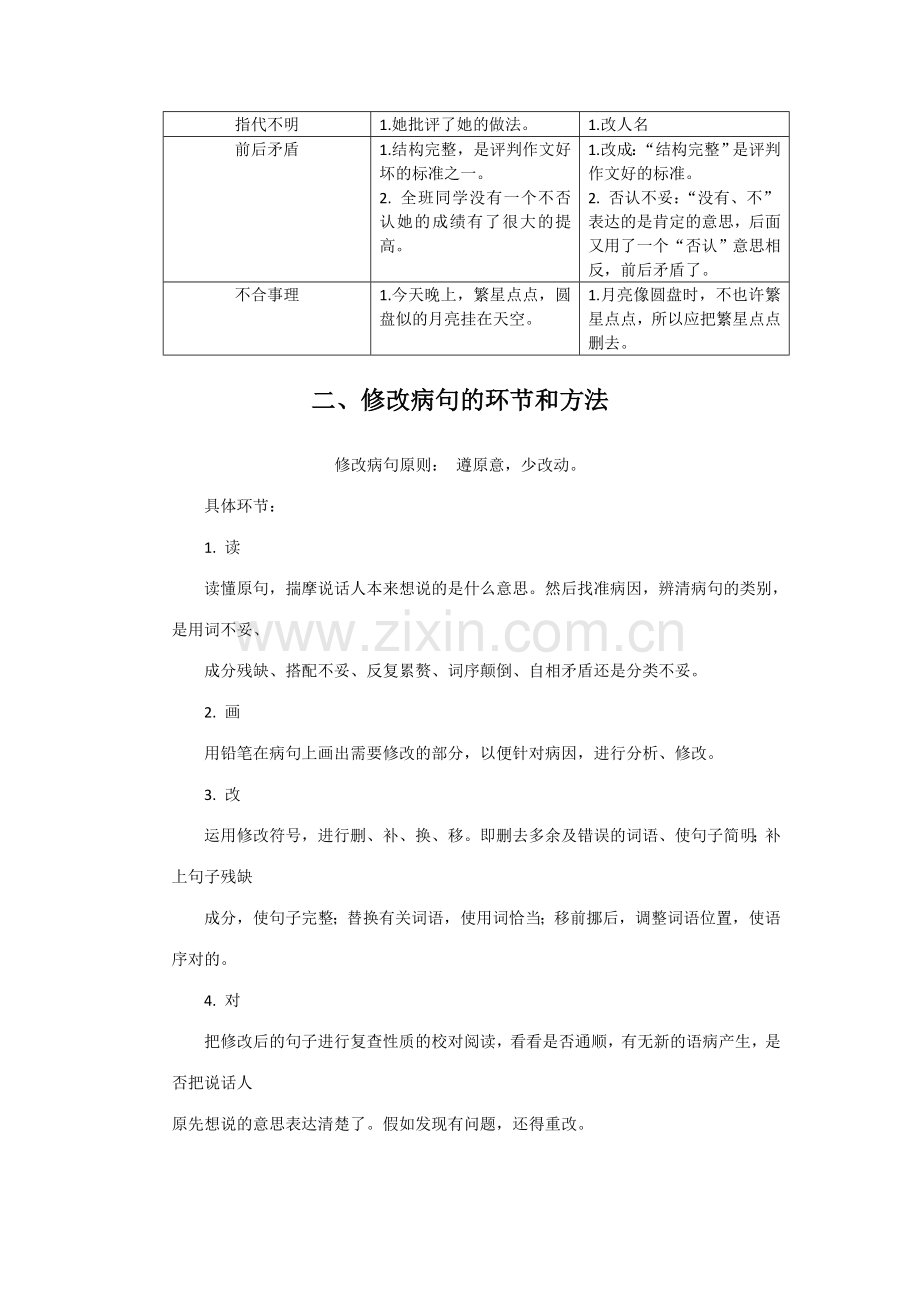 2023年小升初语文专项练习——修改病句.doc_第2页