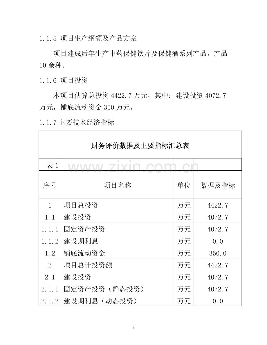 中药保健饮片及保健酒系列产品项目-可行性研究报告(word版本优秀可研).doc_第2页