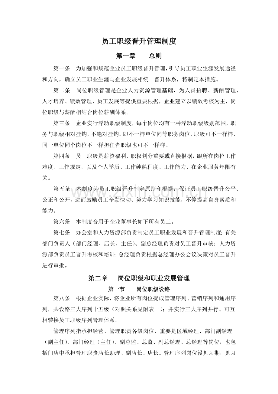 员工职级晋升管理制度.docx_第1页