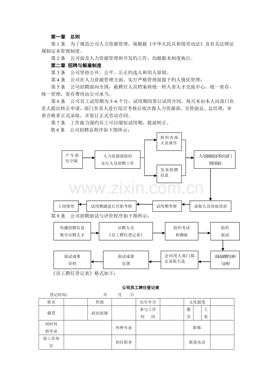 人力资源管理制度范本3.doc_第1页