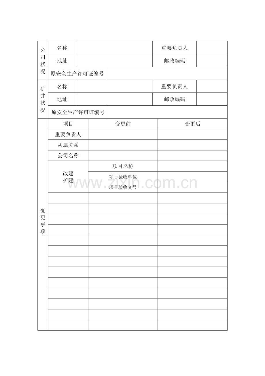 云南省煤矿安全生产许可证表.doc_第2页