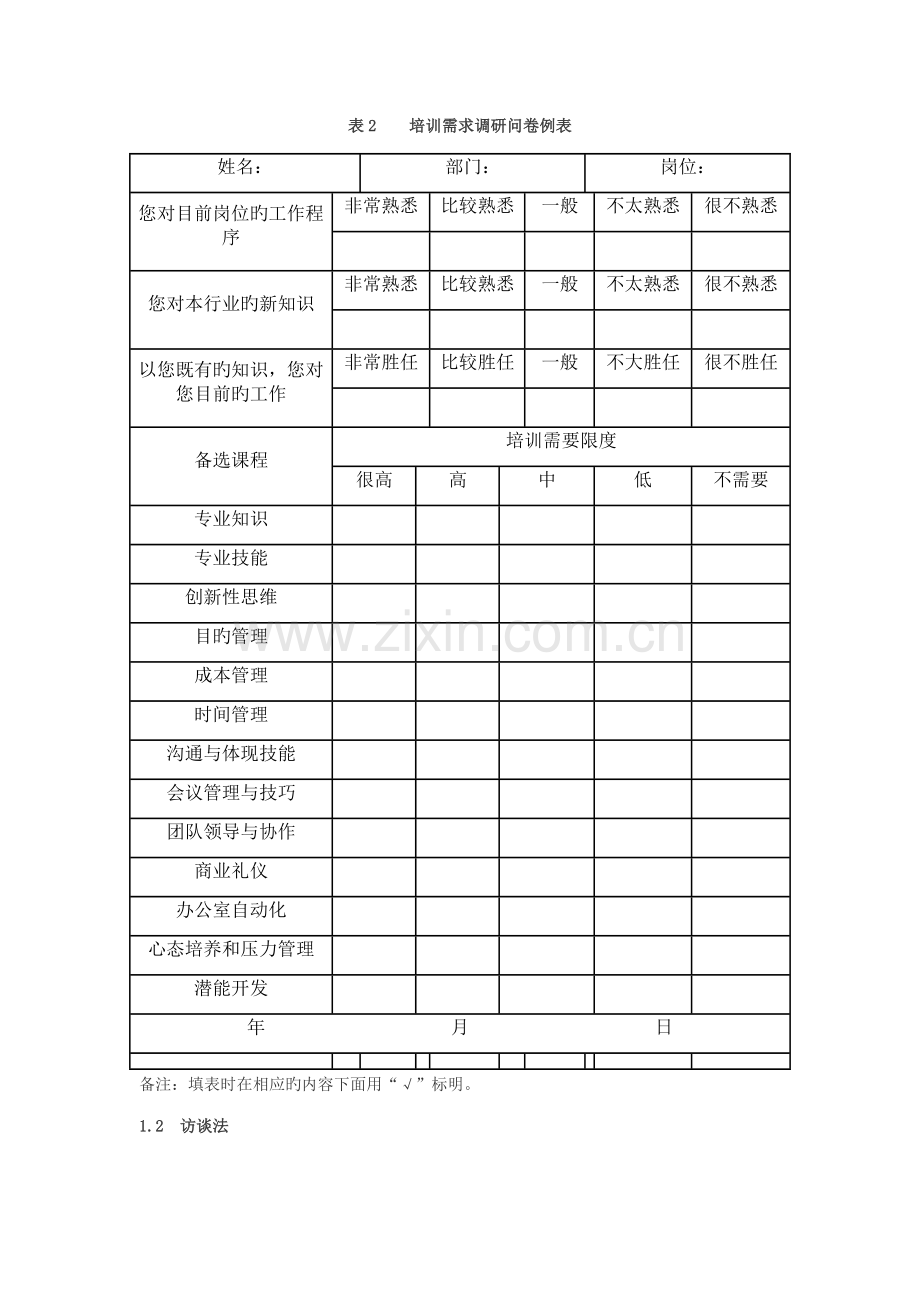 培训需求分析的方法和工具.doc_第2页