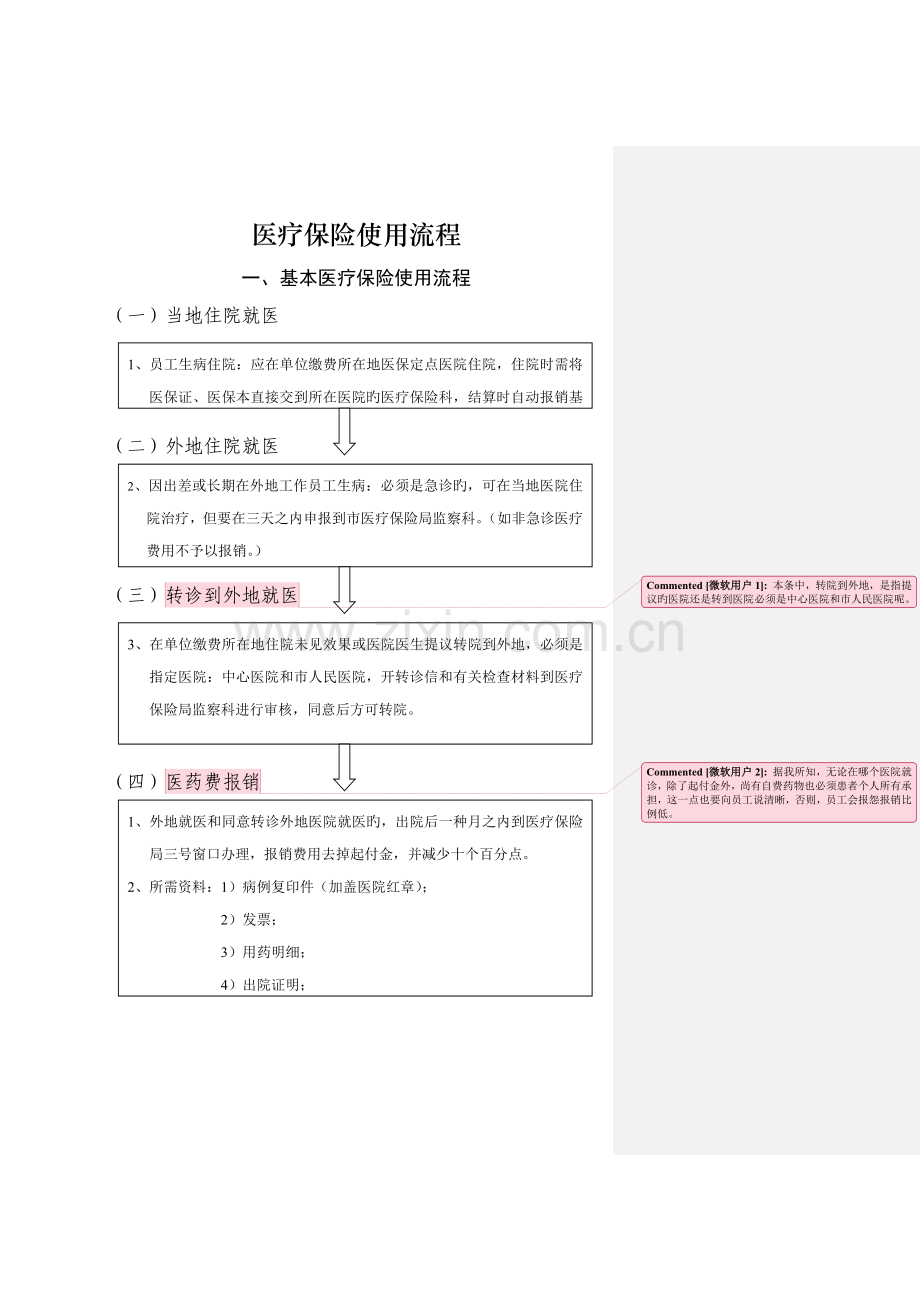 医疗保险报销流程超详细.doc_第1页