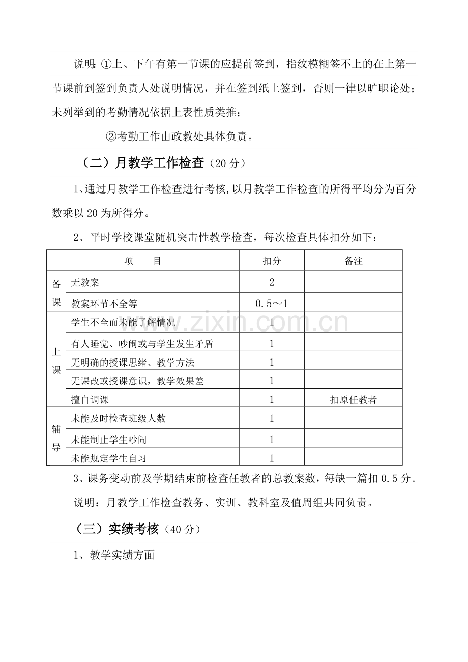 2023年江苏省射阳职业高级中学教师考核细则.doc_第2页