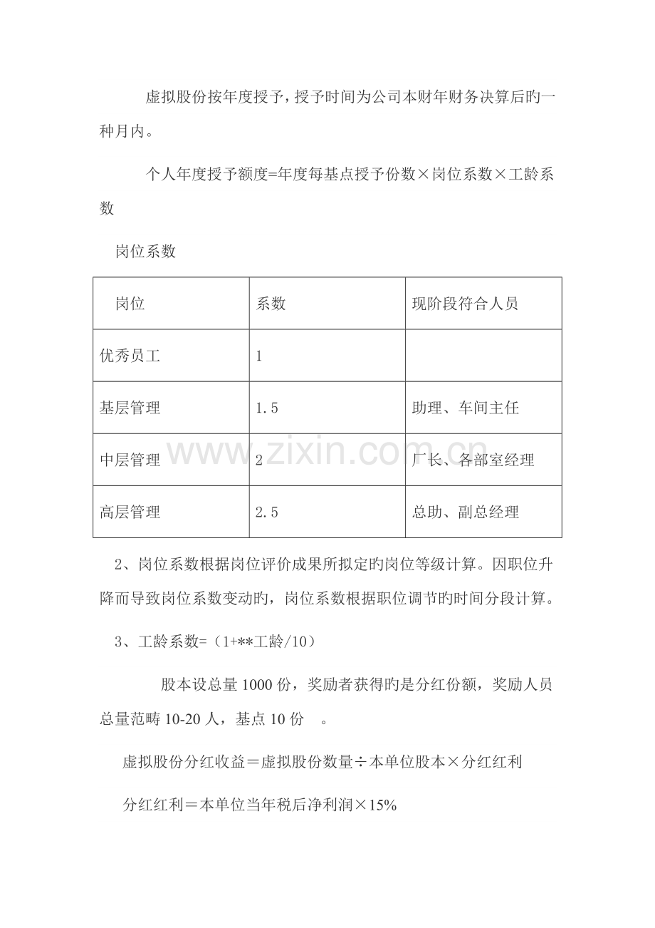 某公司虚拟股权制度.docx_第3页