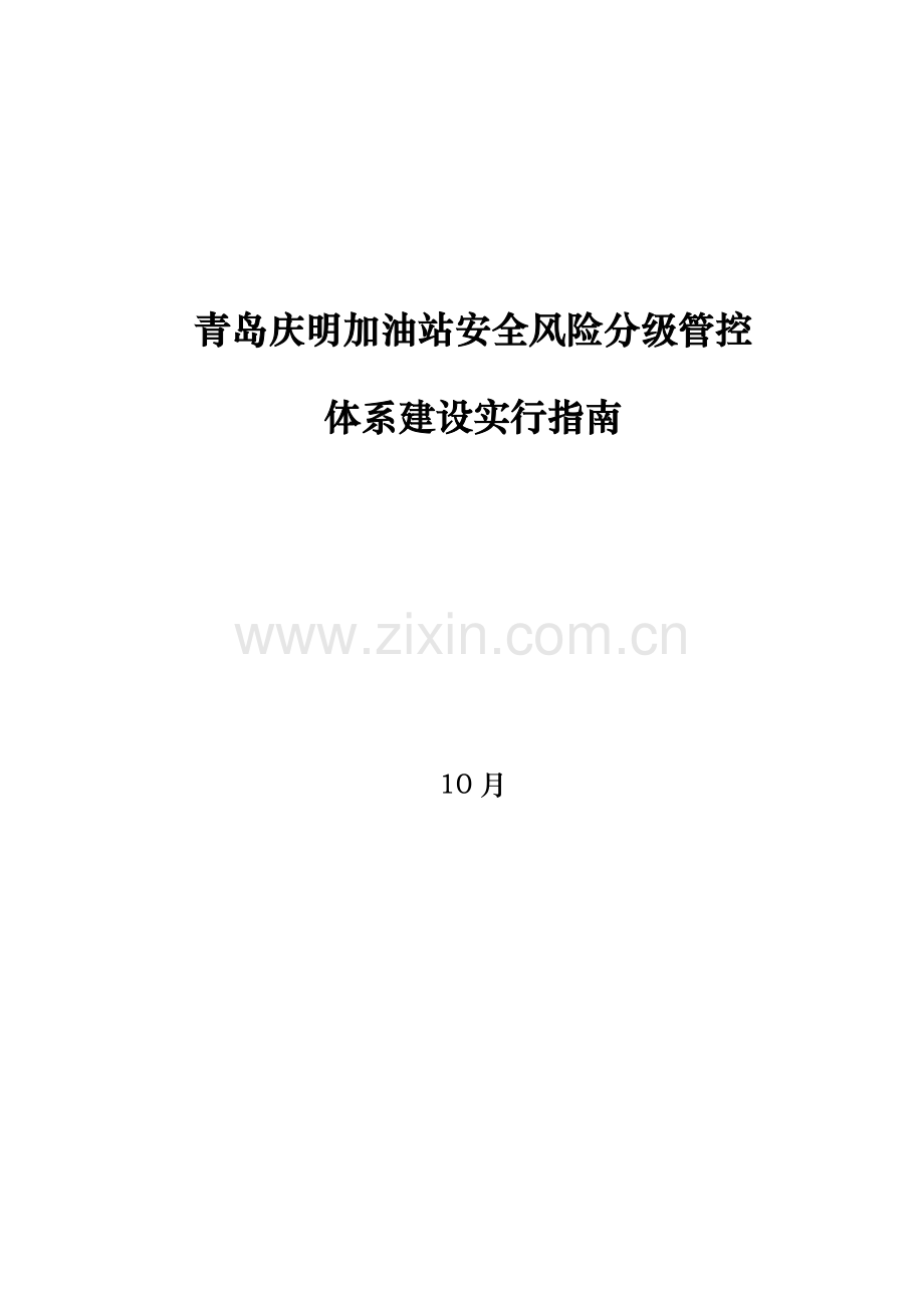 双体系加油站安全风险分级管控体系建设实施指南.doc_第1页