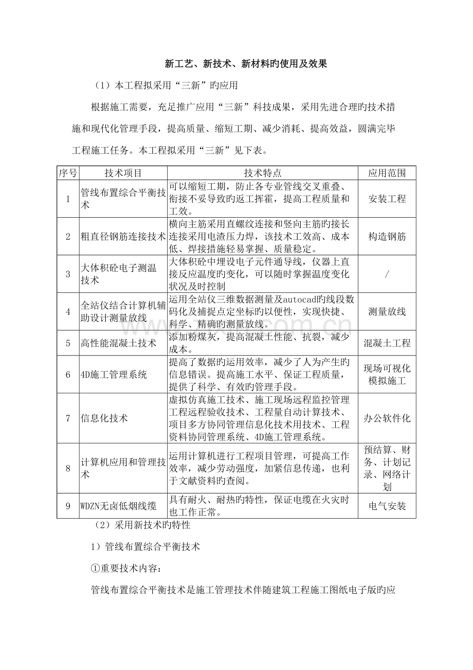 新工艺新技术新材料的使用及效果.doc_第1页