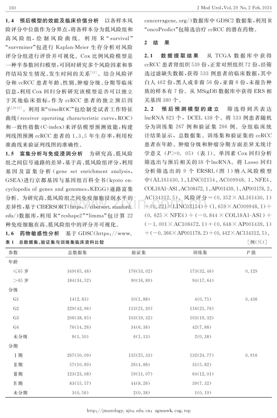 基于内质网应激相关lncRNA的肾透明细胞癌预后模型构建与药物预测.pdf_第3页