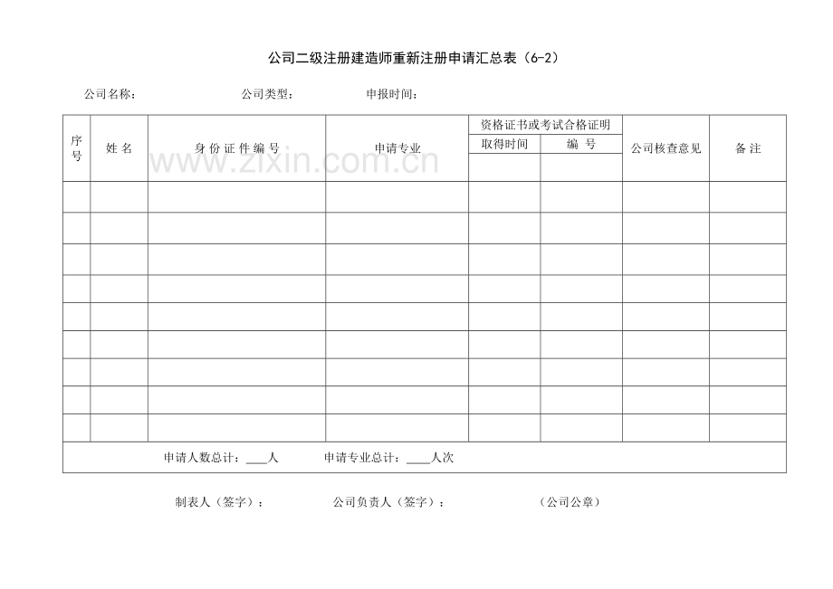 2023年二级注册建造师重新注册申请表.doc_第3页