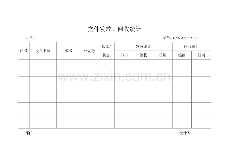 医疗器械公司质量手册表格.doc_第1页