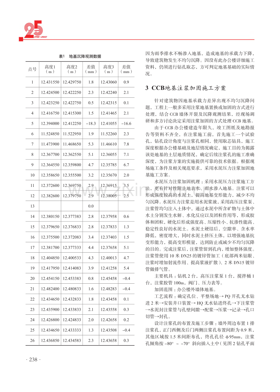 建筑物地基注浆加固技术在赞比亚谦比希铜矿的应用.pdf_第2页