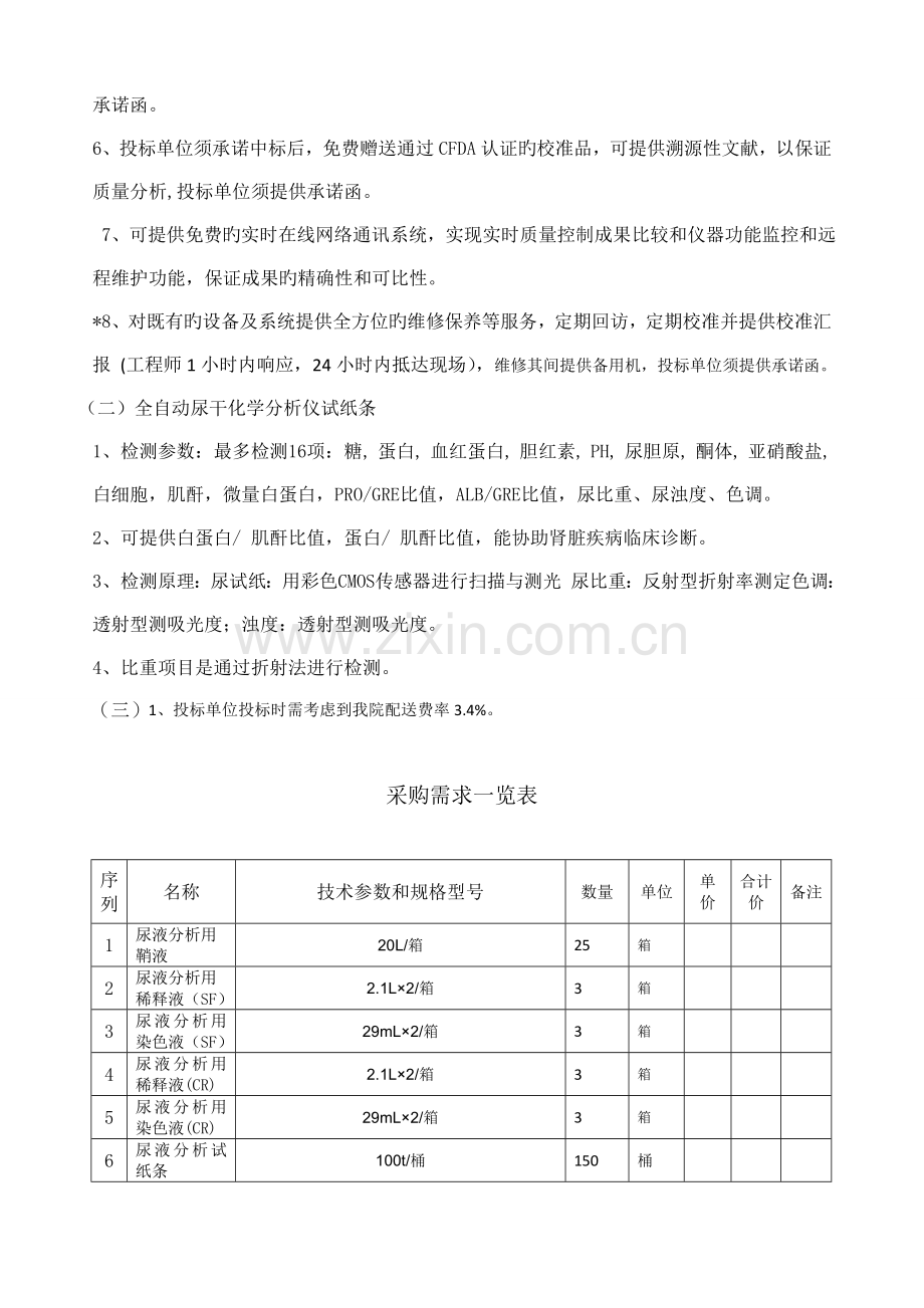 采购需求清单及技术规格.doc_第2页