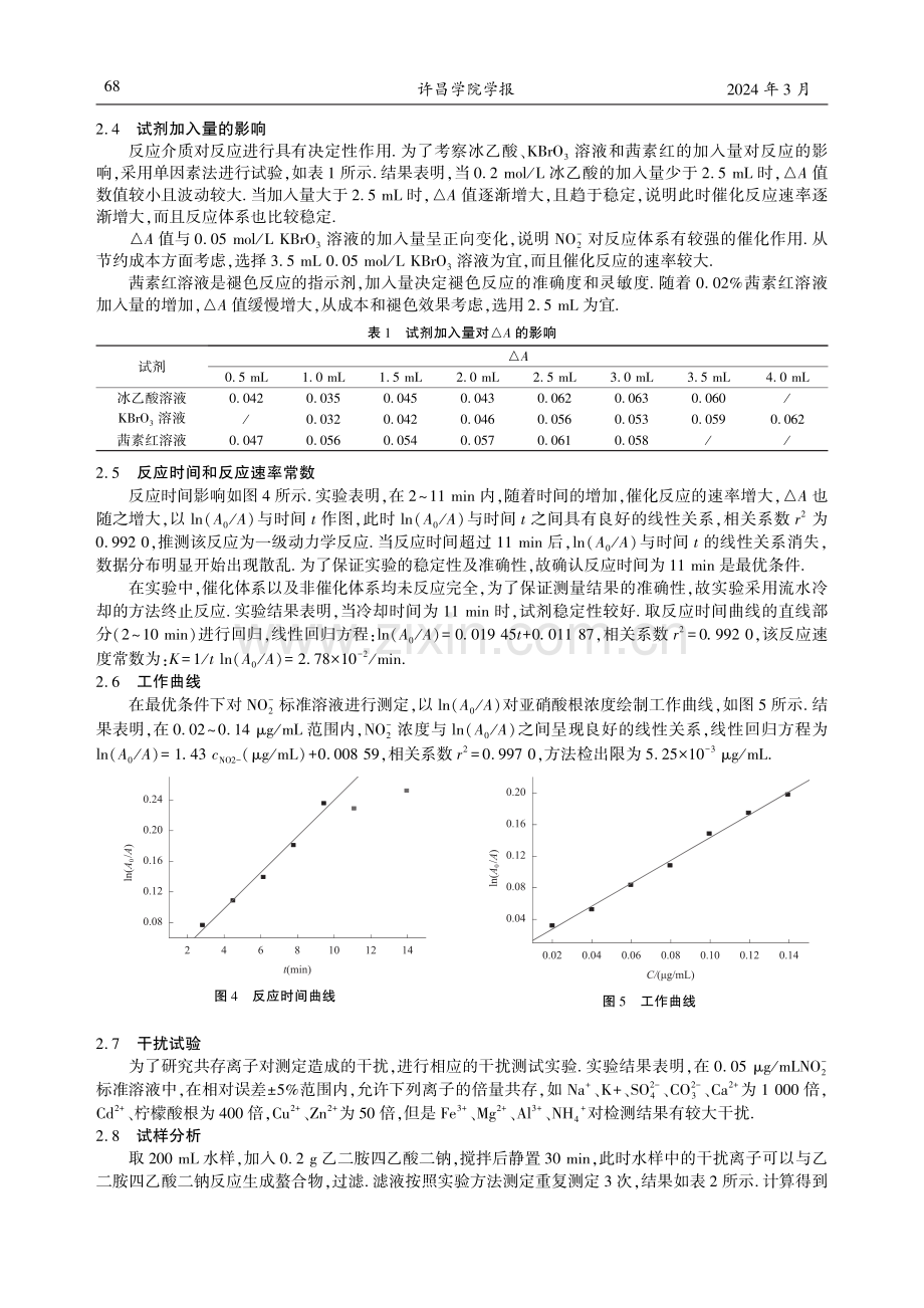 催化动力学光度法测定痕量亚硝酸根.pdf_第3页