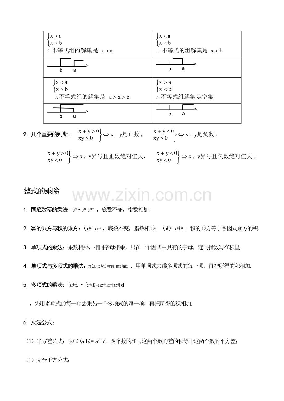 2023年初一数学下册知识点汇总.doc_第3页