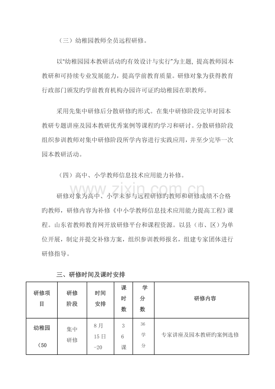 全省中小学幼儿园教师全员远程研修方案.doc_第3页