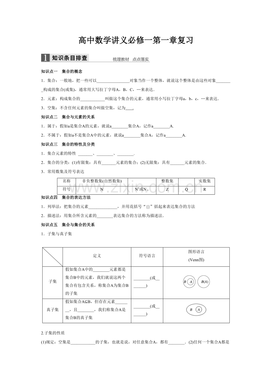 2023年高中数学必修知识点总结及题型.doc_第1页