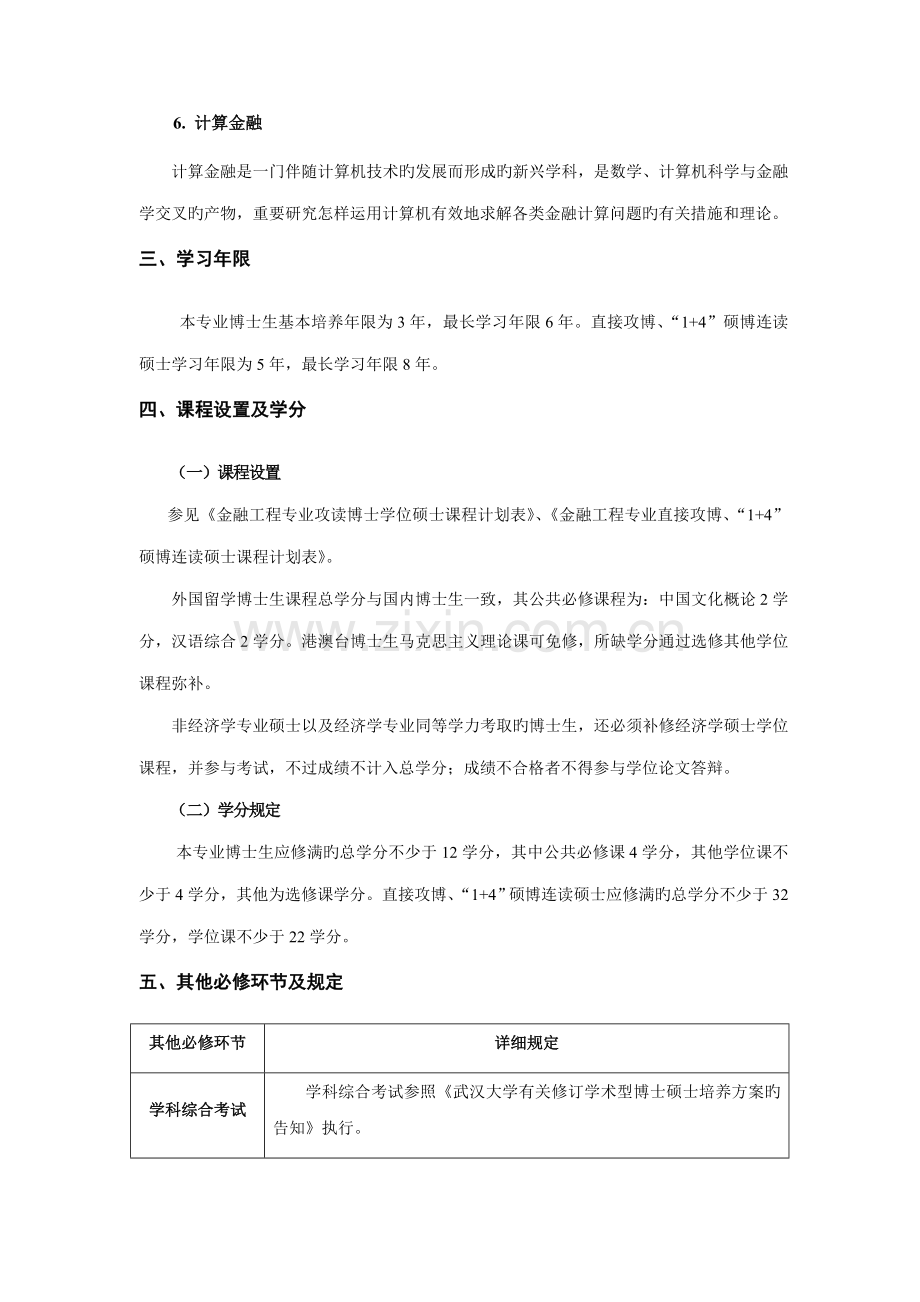 金融工程专业攻读博士学位研究生培养方案.doc_第2页