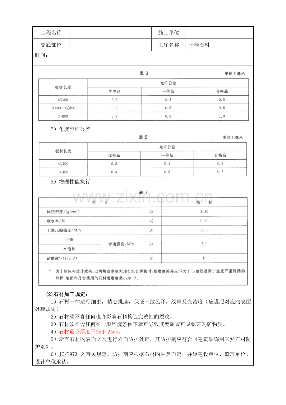 室内装饰干挂石材技术交底.doc_第2页