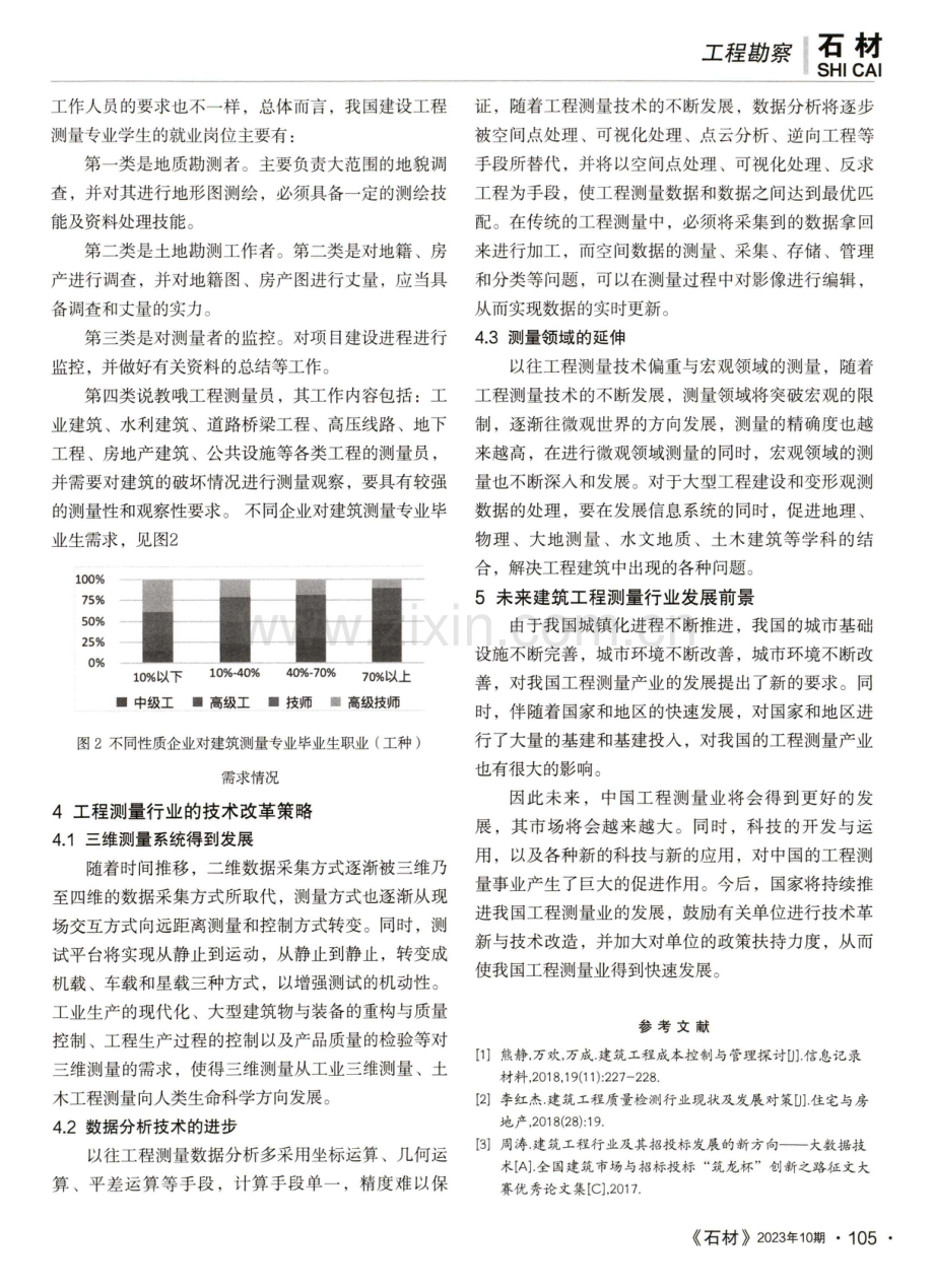 建筑工程测量行业发展现状及改革策略探讨.pdf_第3页