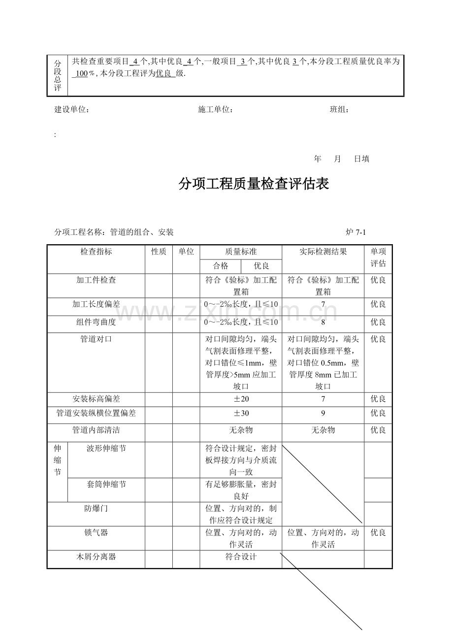 微正压输送系统分项工程质量检验评定表.doc_第3页