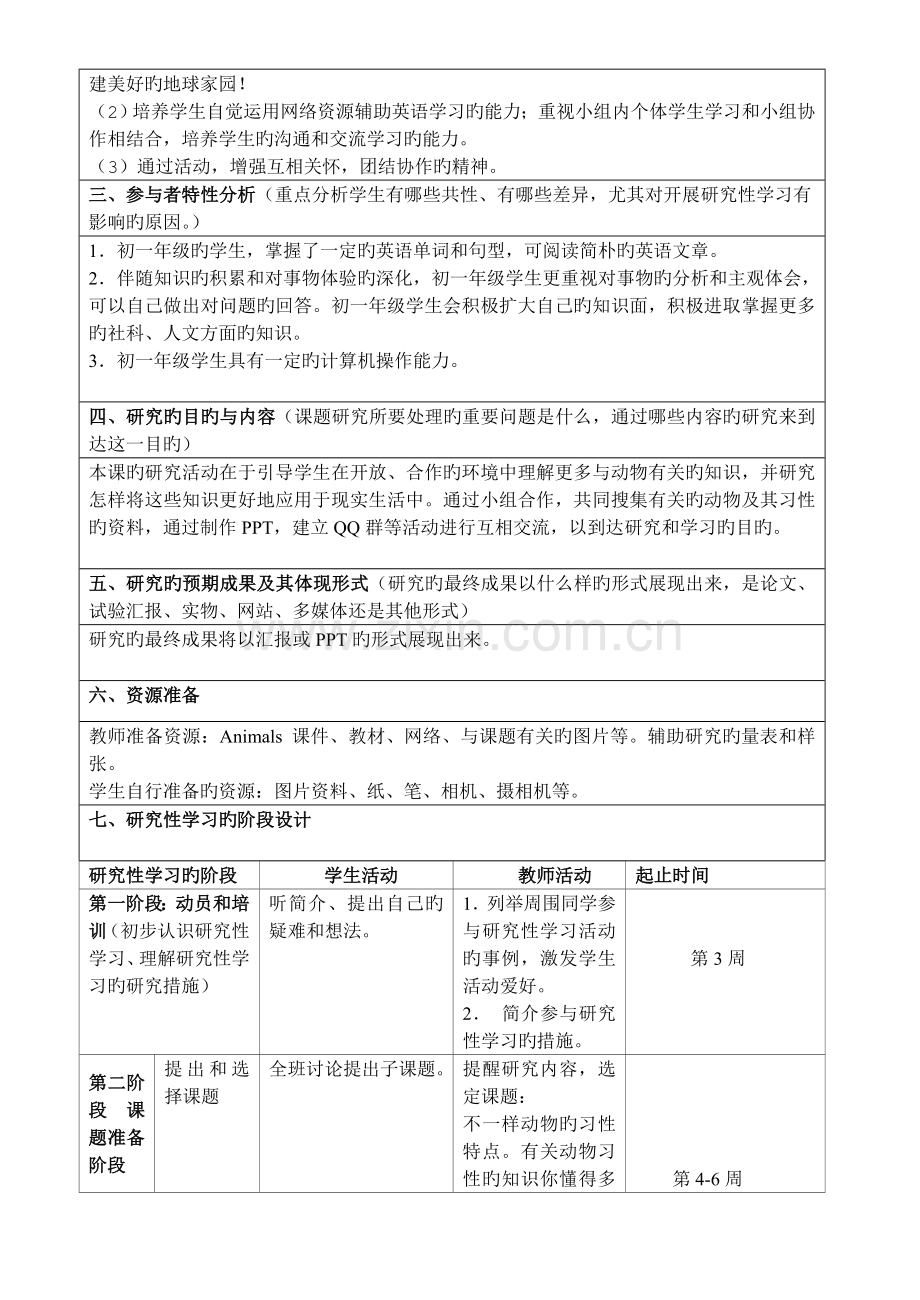 中学英语研究性学习设计方案.doc_第2页