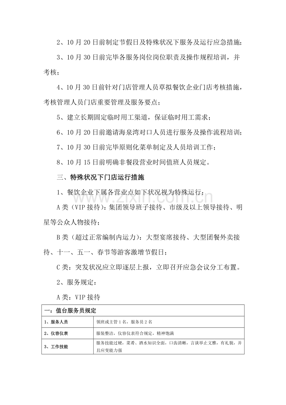 餐饮公司黄金周接待总结及整改措施.doc_第2页