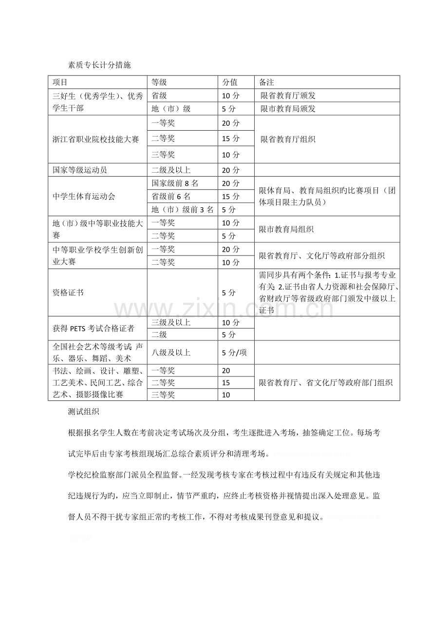 电气自动化技术专业高职提前招生综合素质测试方案.doc_第2页