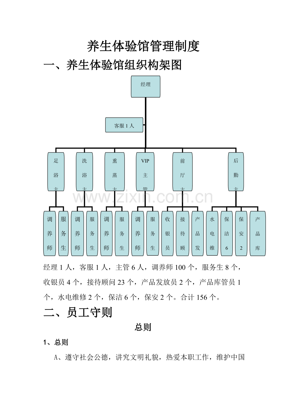 养生体验馆管理制度.doc_第1页