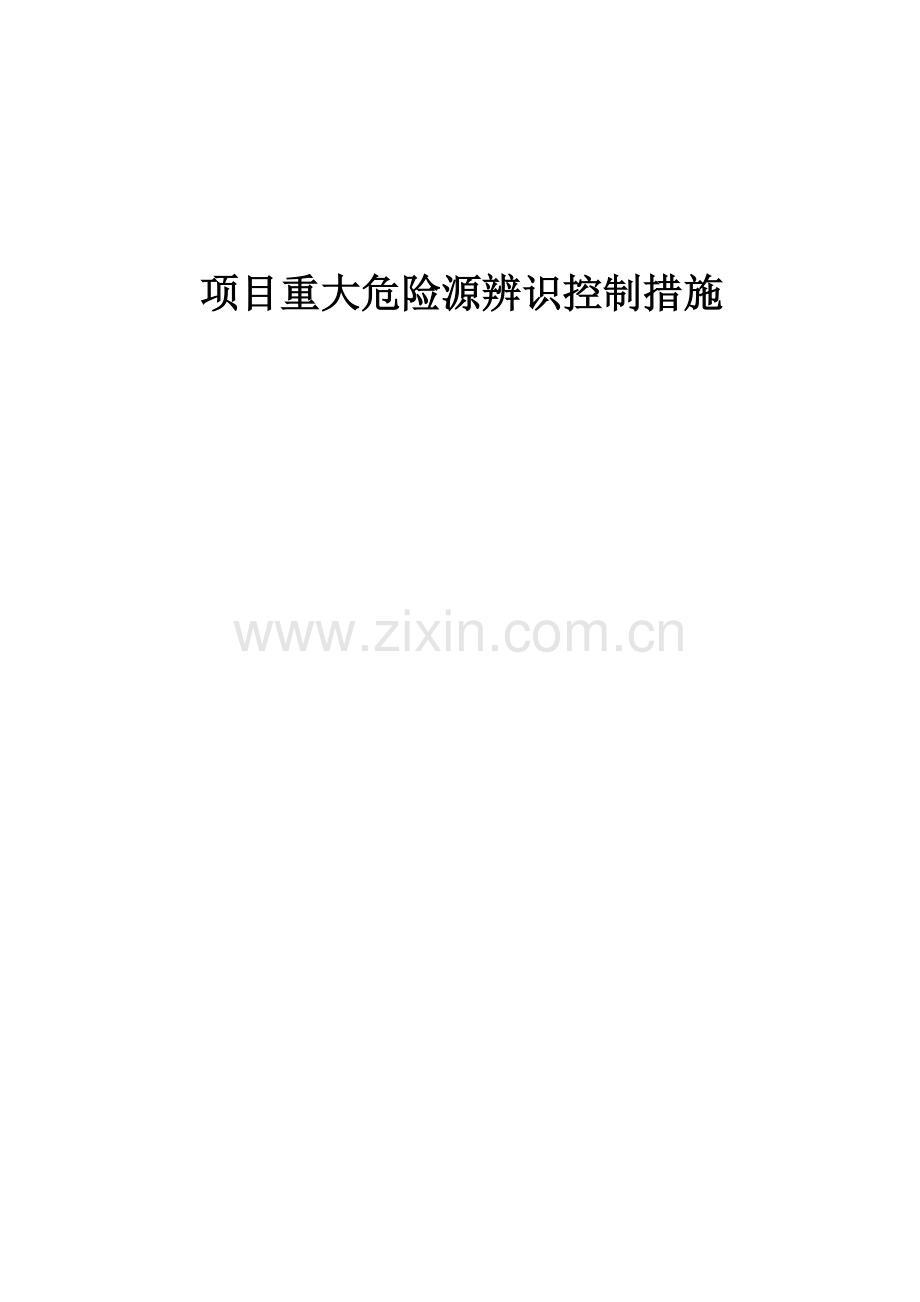 项目重大危险源控制措施(修改).doc_第1页