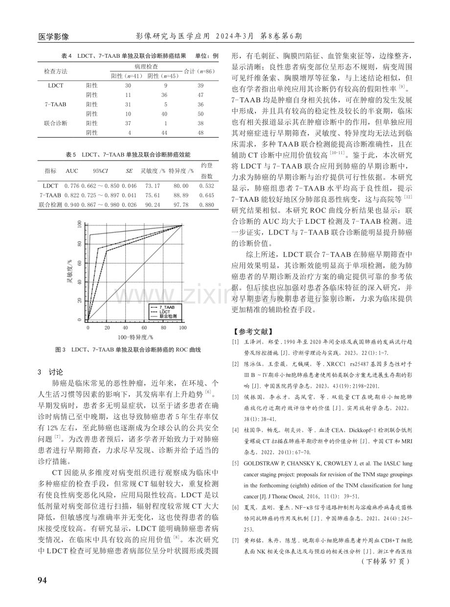 低剂量CT联合血清七种肺癌相关抗体在肺癌早筛中的价值.pdf_第3页