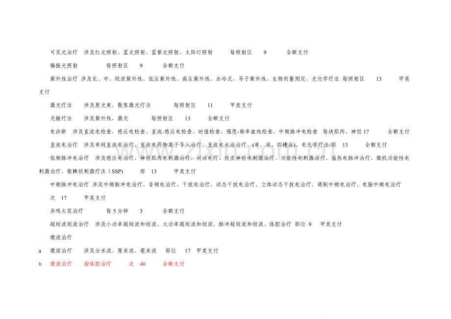 国家基本医疗保障医疗康复项目汇编.doc_第2页