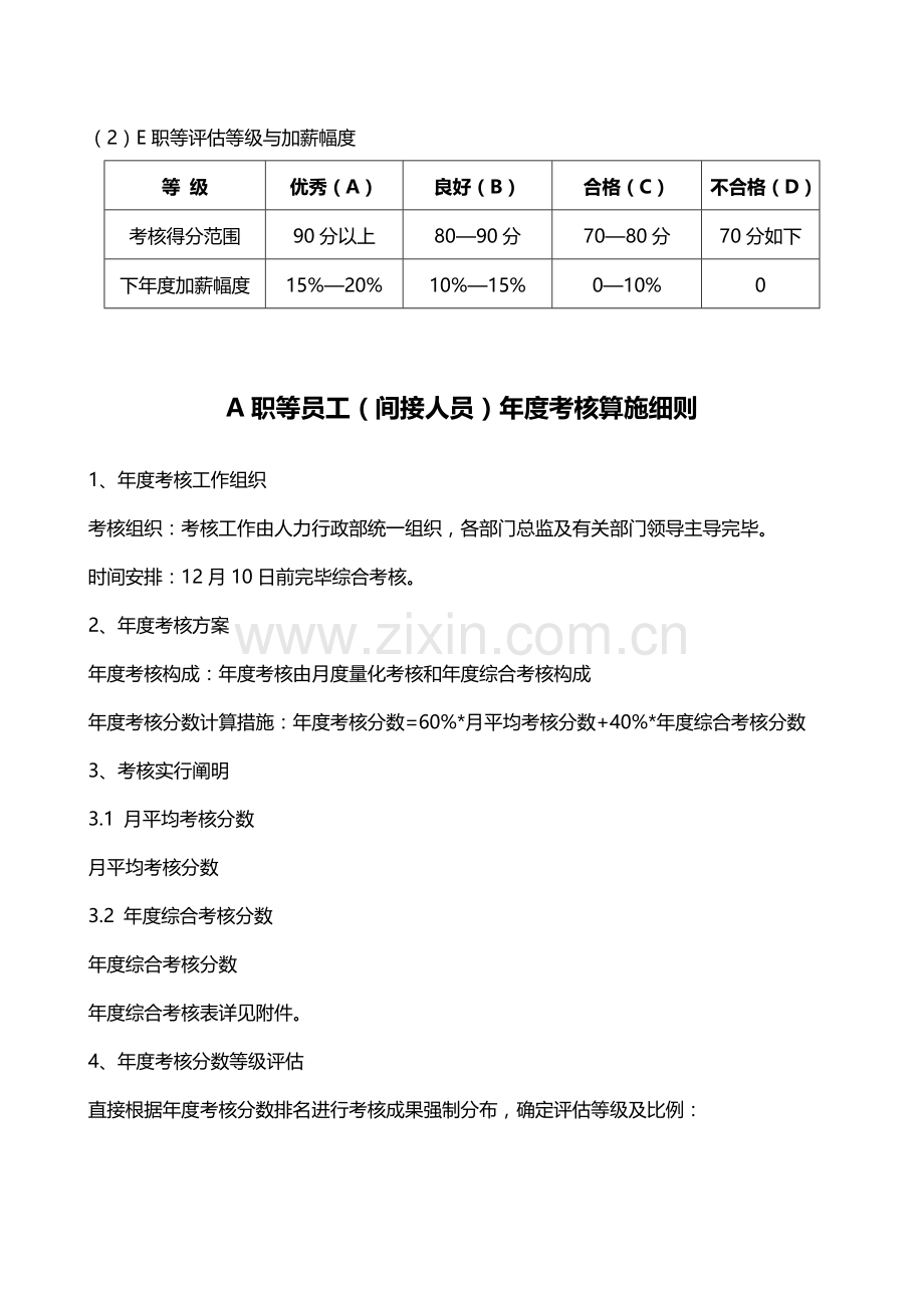 员工年度考核实施方案加薪年终奖方案.doc_第2页