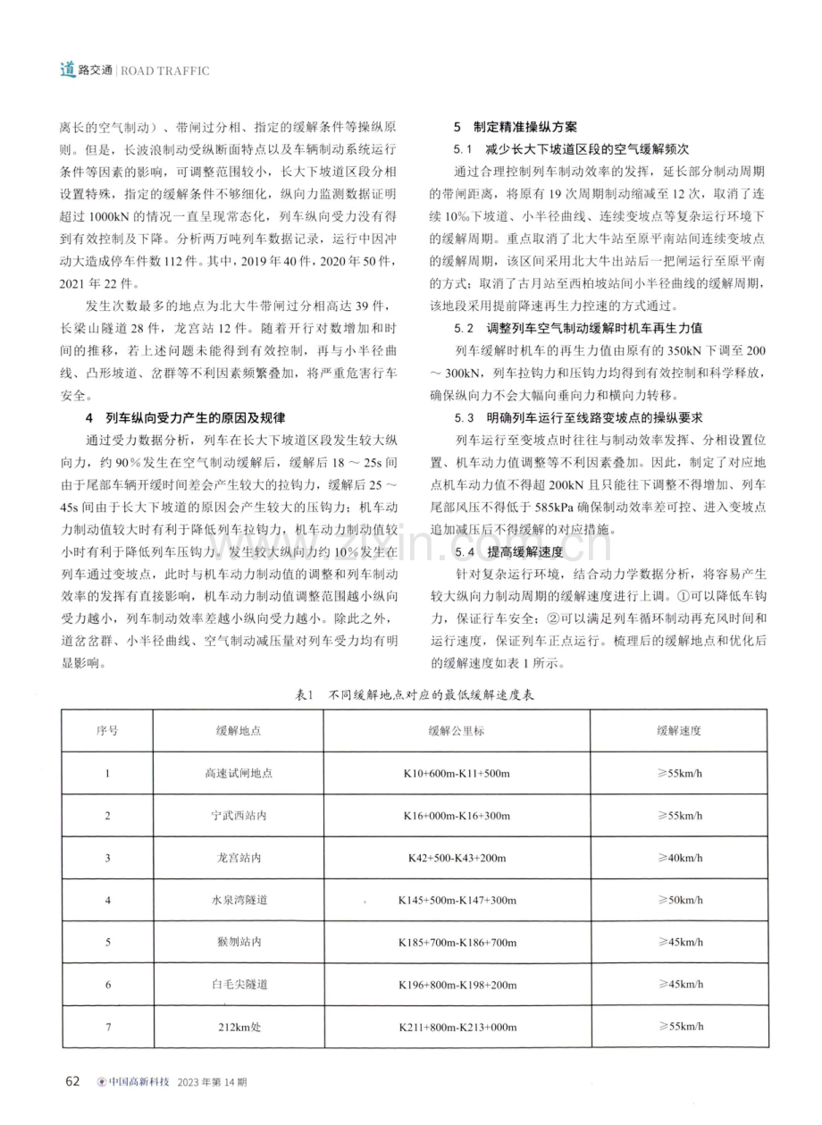 降低两万吨重载列车纵向力精准操纵研究.pdf_第2页