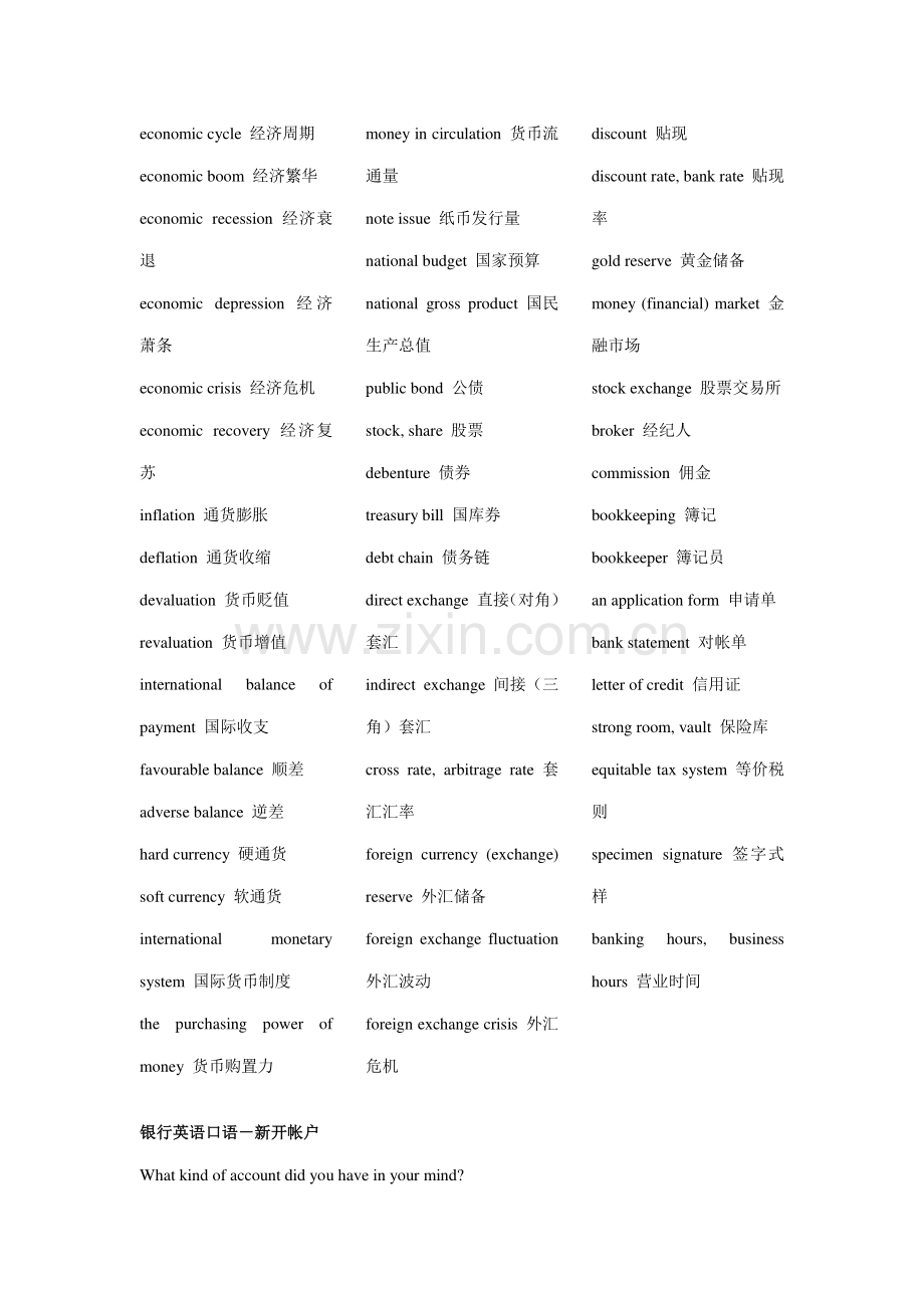 2023年银行招聘考试常见英语词汇.doc_第3页