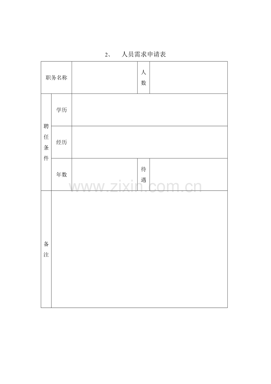 人力资源管理制度表格流程规范样表.doc_第2页