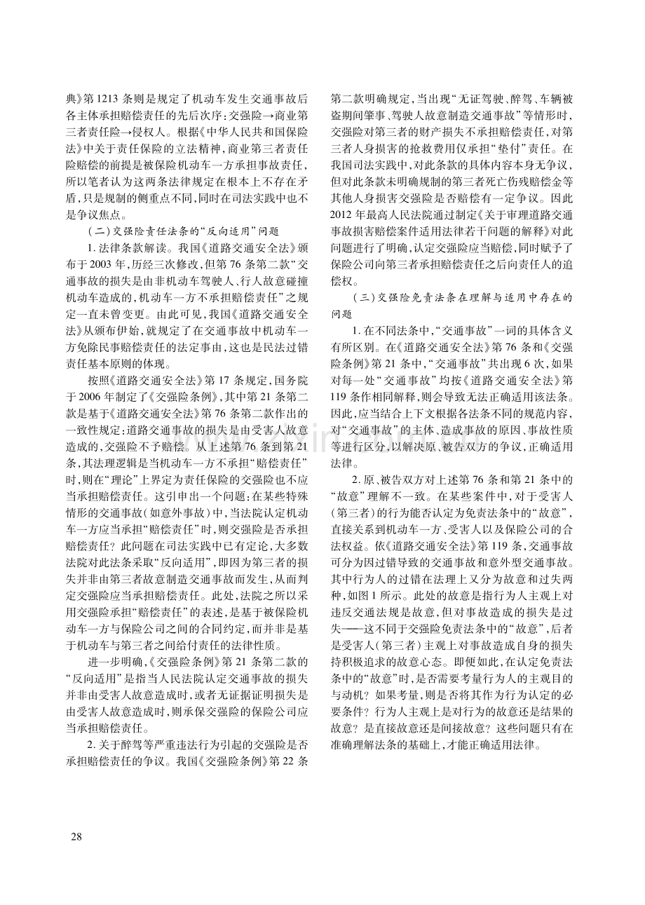 交强险免责条款司法认定问题研究.pdf_第2页