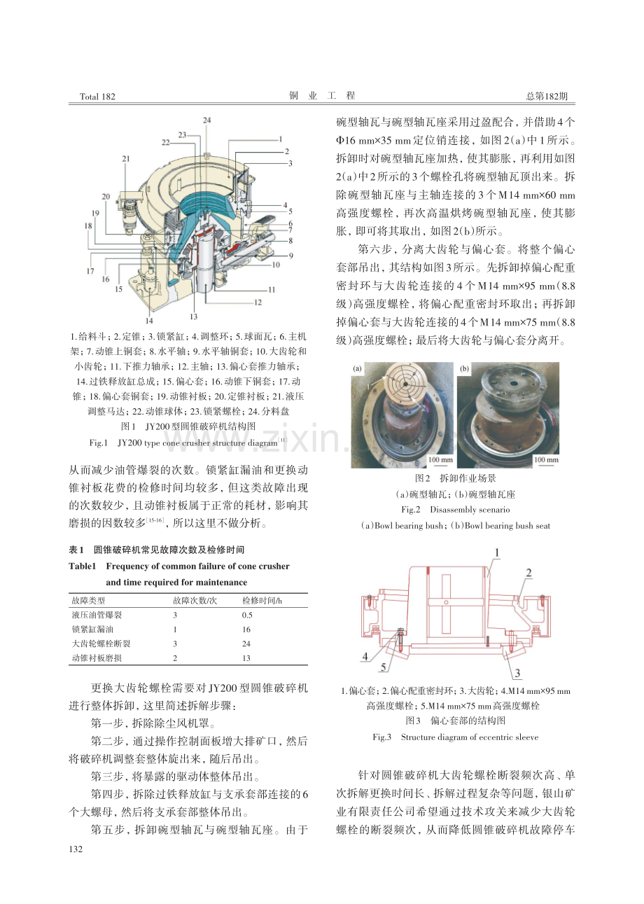 降低JY200圆锥破碎机大齿轮螺栓断裂频次的研究.pdf_第2页