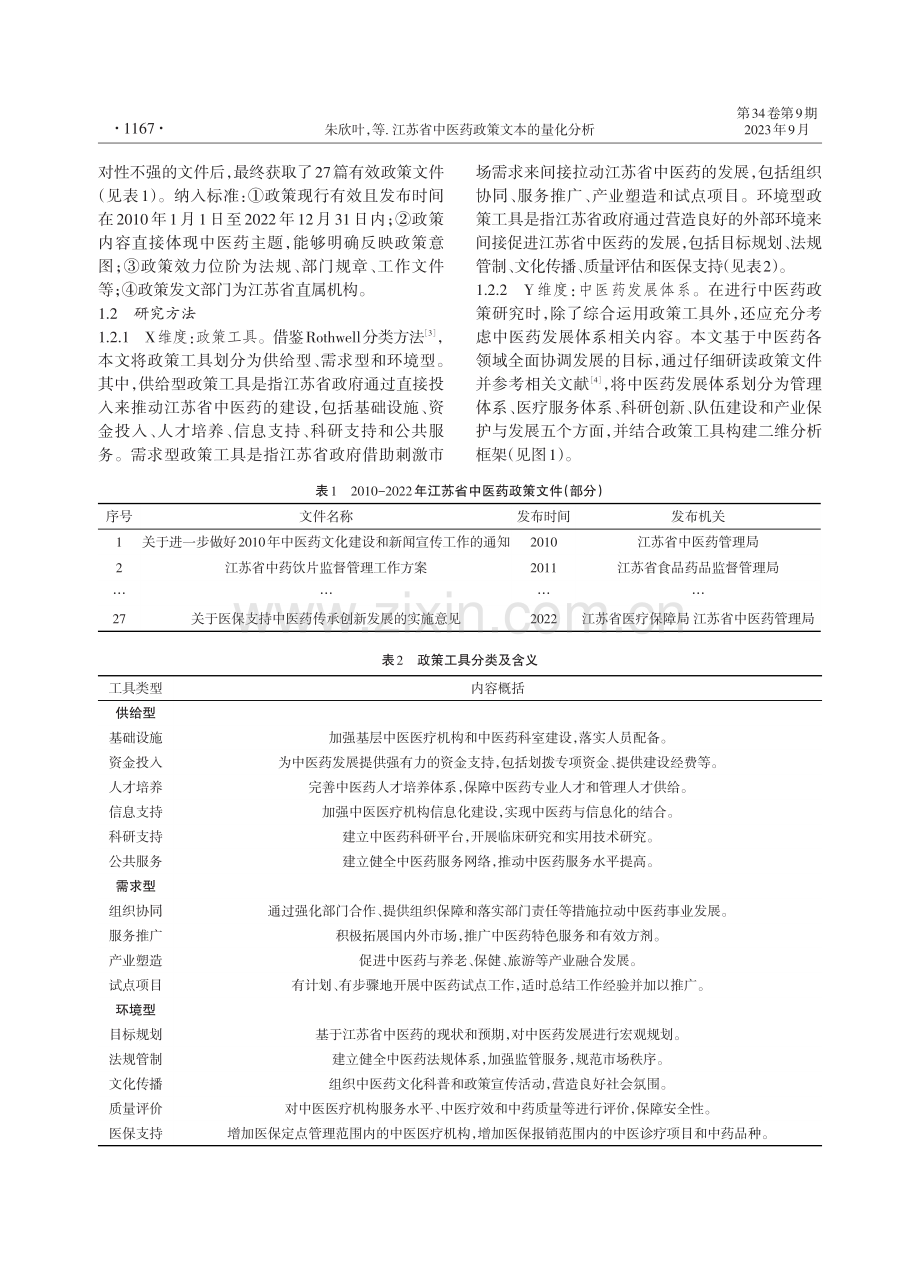 江苏省中医药政策文本的量化分析.pdf_第2页