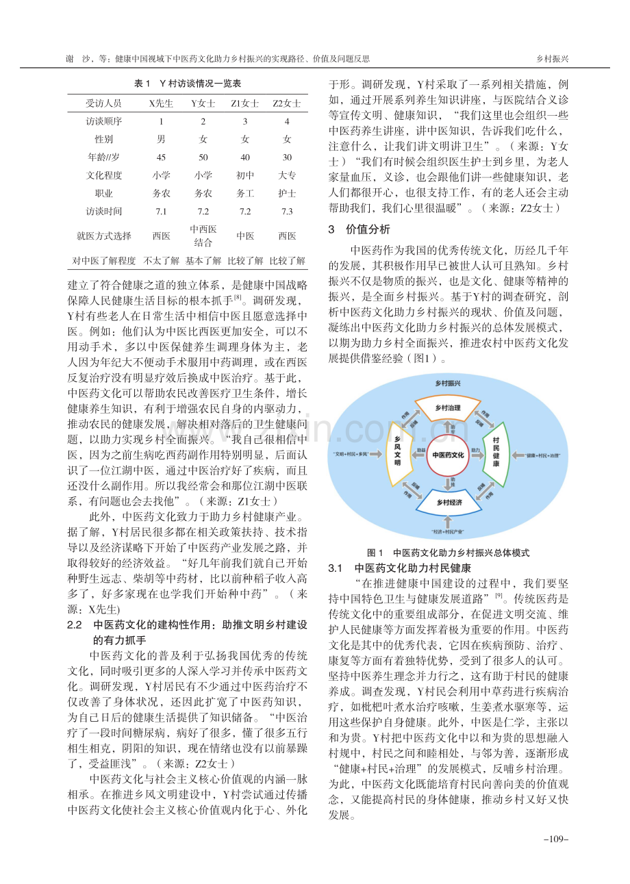 健康中国视域下中医药文化助力乡村振兴的实现路径、价值及问题反思——基于R市Y村的个案研究.pdf_第2页