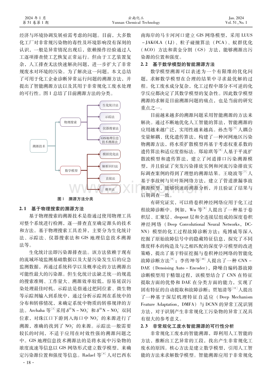 非常规化工废水智能溯源与机理调控研究进展.pdf_第2页