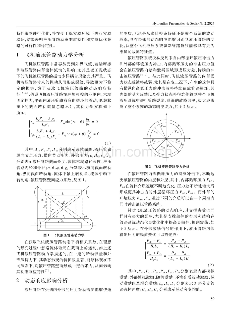 飞机液压系统管路变工况动态响应特性分析.pdf_第2页