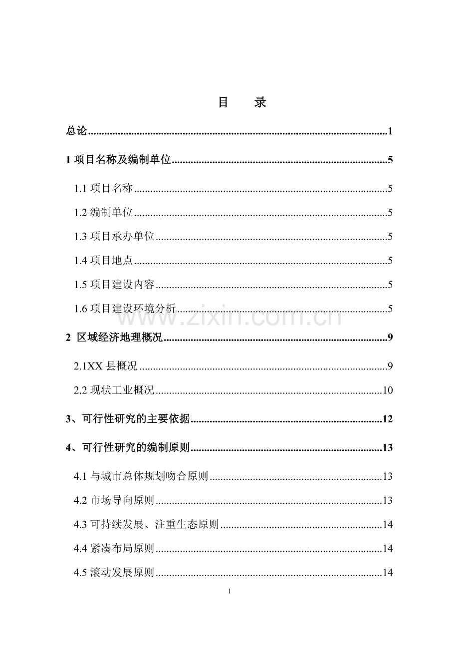 工业园申请立项可研报告书.doc_第1页