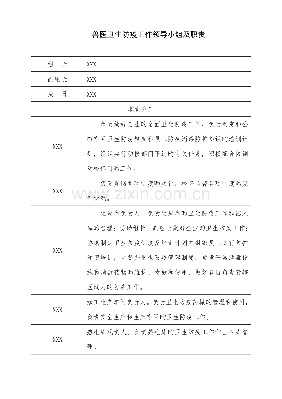 兽医卫生防疫制度小组及职责.doc_第1页