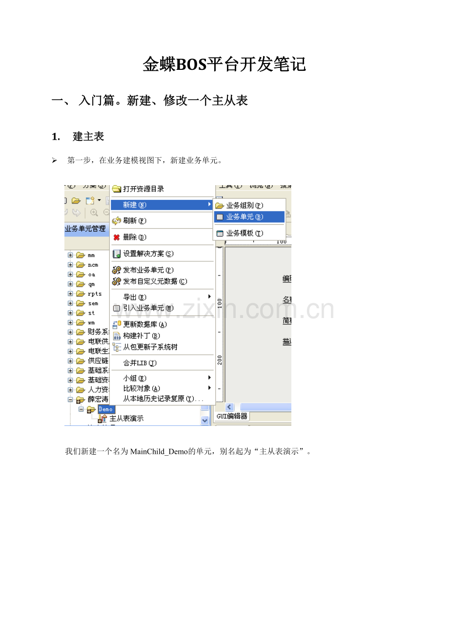 2023年金蝶BOS平台开发笔记入门实战篇.docx_第1页