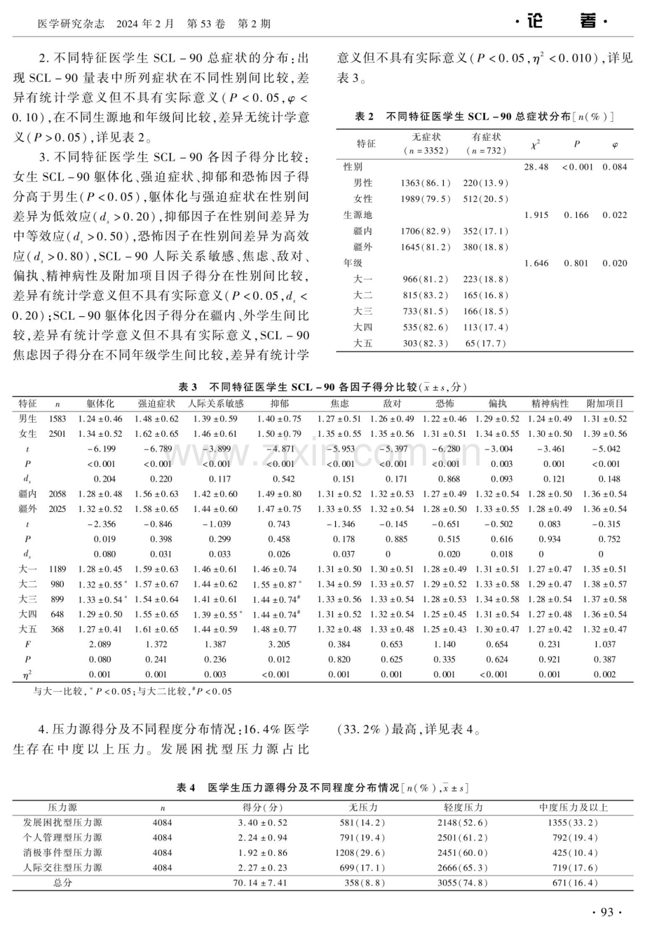 健康中国背景下医学生心理健康与压力源分析.pdf_第3页