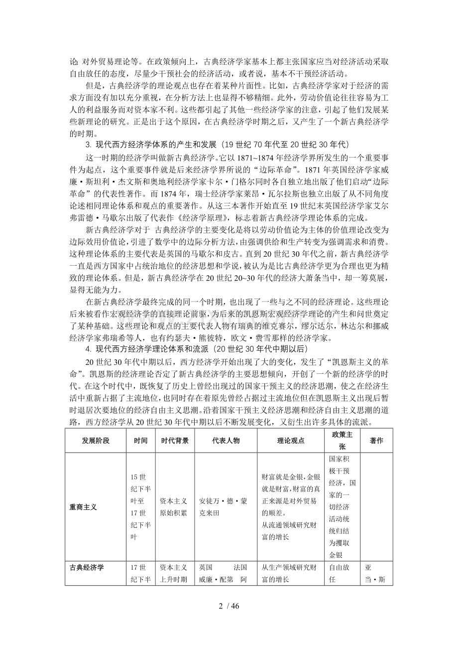 现代西方经济学主要流派.doc_第2页